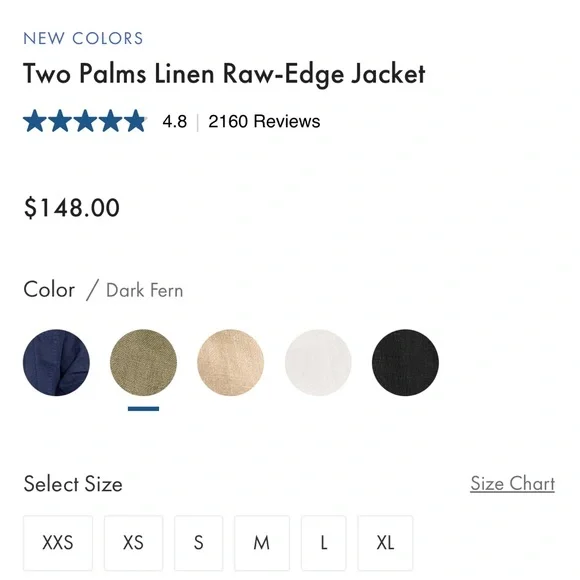 Tommy Bahama NWOT Two Palms raw edge 100% linen jacket - Picture 6 of 14